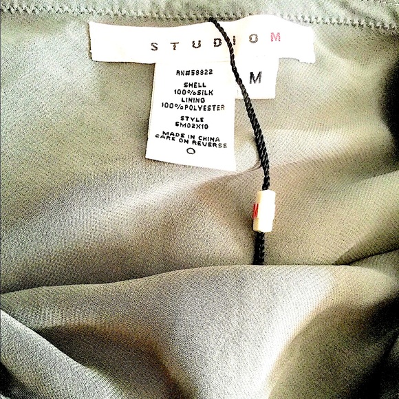 Vintage Studio M Silk Midi Skirt - Picture 3 of 5